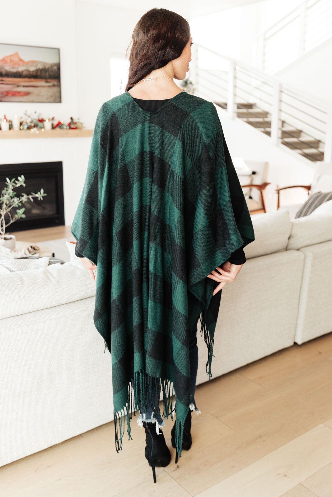 DOORBUSTER Wishes Shawl Come True in Hunter Green