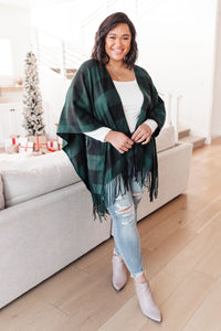 DOORBUSTER Wishes Shawl Come True in Hunter Green