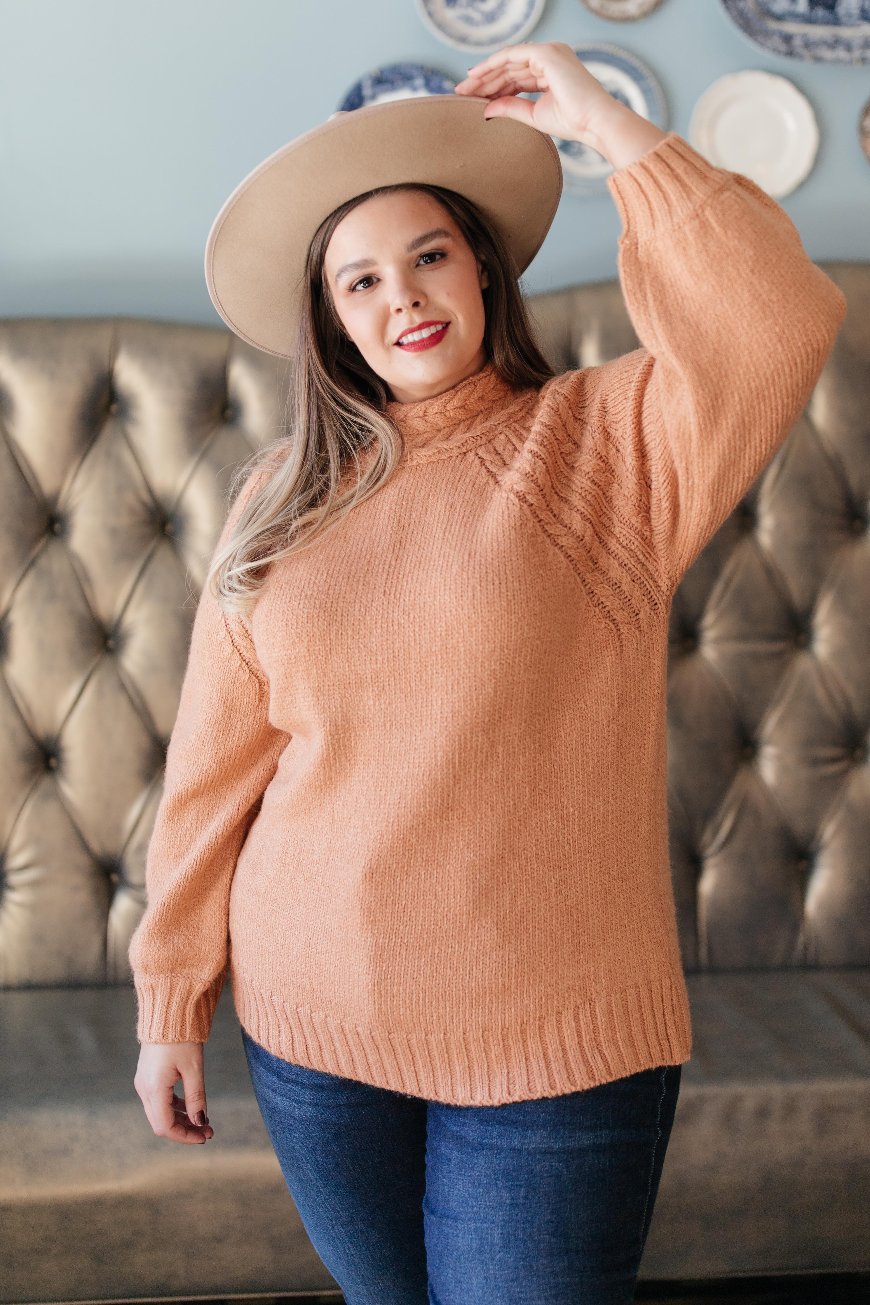 DOORBUSTER Your Favorite Knit Sweater in Carrot