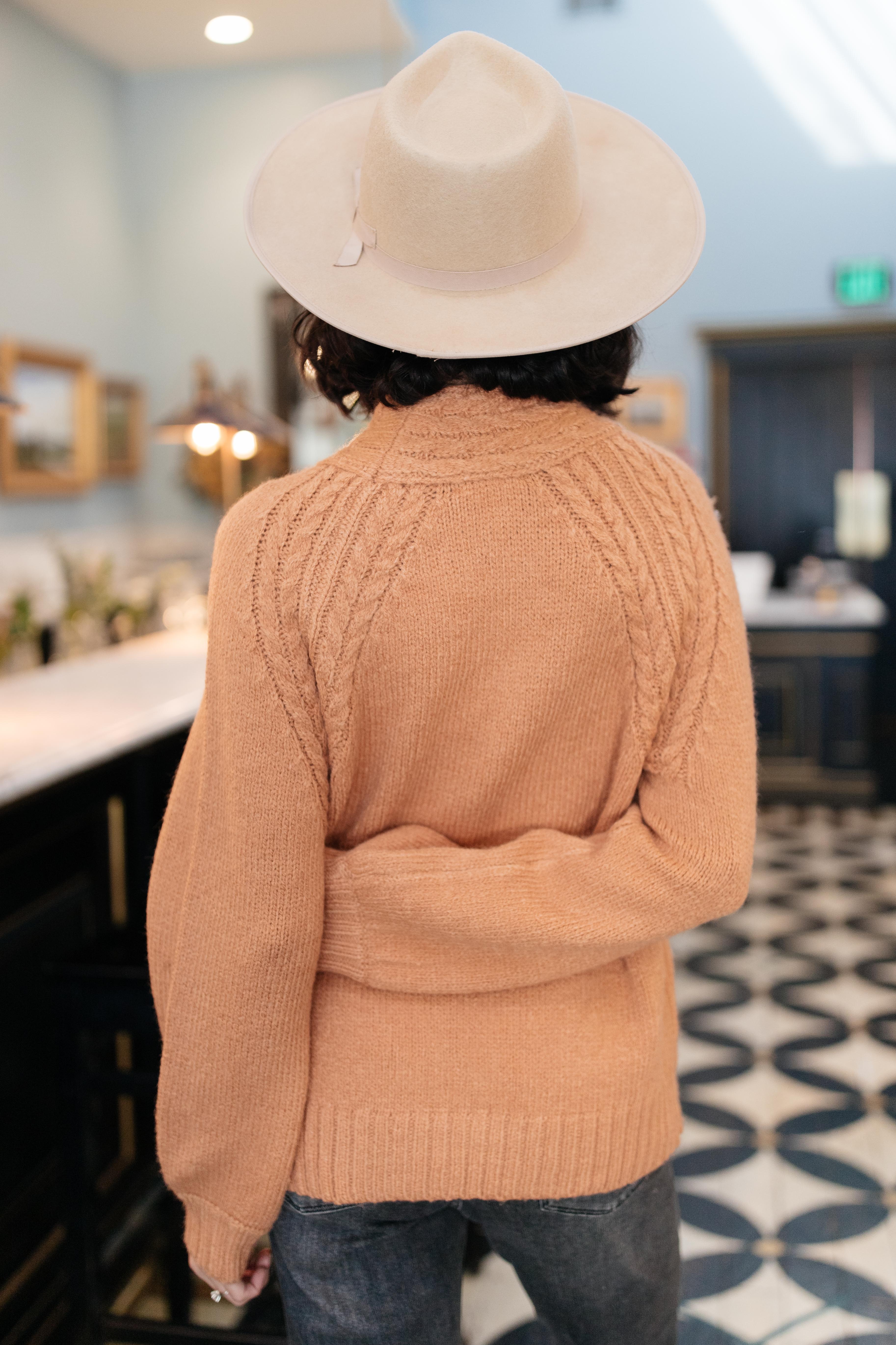 DOORBUSTER Your Favorite Knit Sweater in Carrot