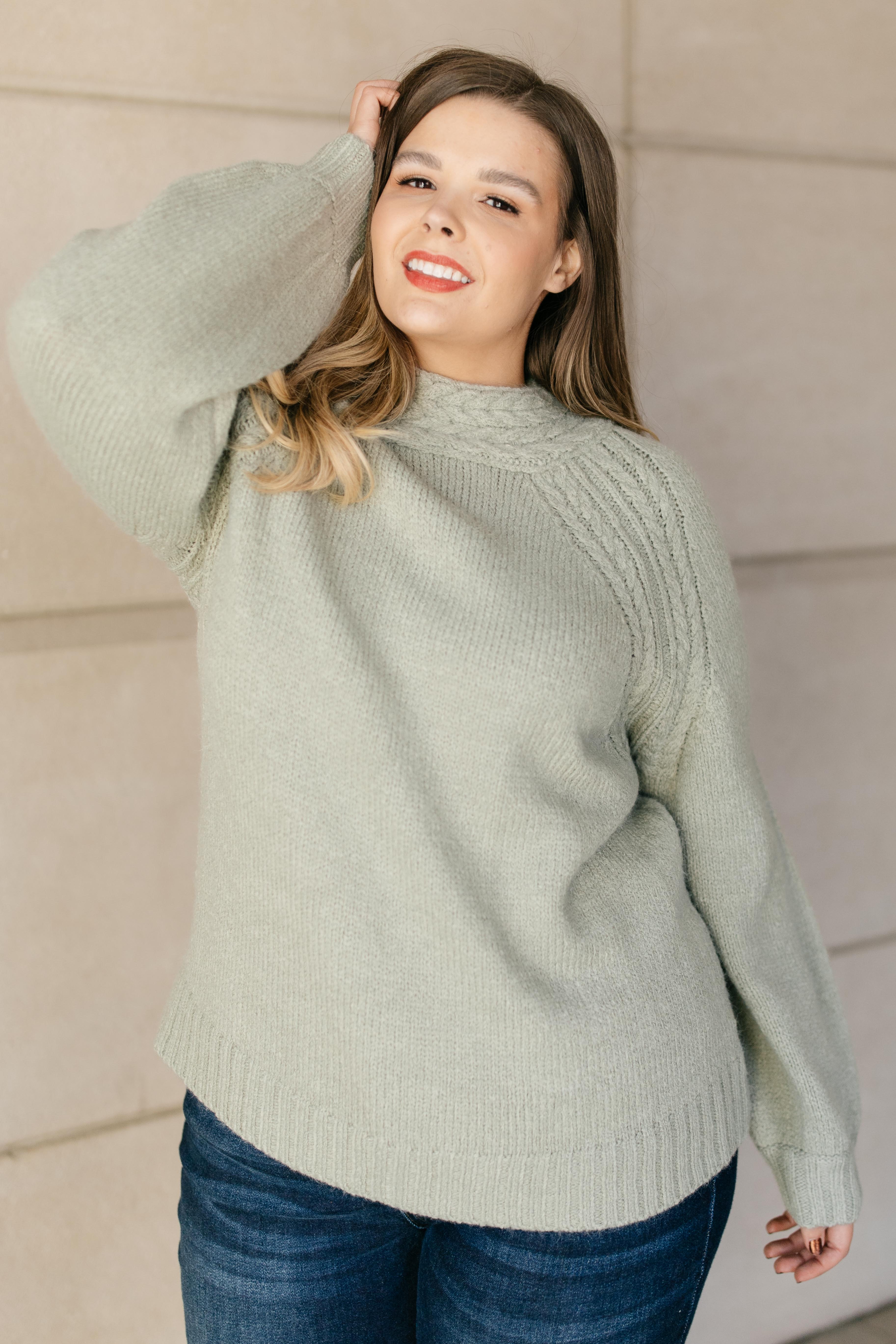 DOORBUSTER Your Favorite Knit Sweater in Lime