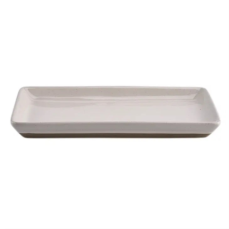 PREORDER: Stoneware Tray in Cream Speckled