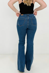 Judy Blue High Waist Cool Denim "Control Top" Flare Jeans