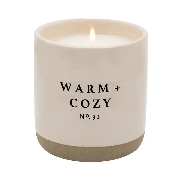 PREORDER: Cream Stoneware Soy Candles in Various Scents