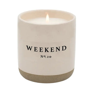 PREORDER: Cream Stoneware Soy Candles in Various Scents