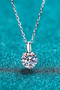 2 Carat Moissanite Solitaire Necklace