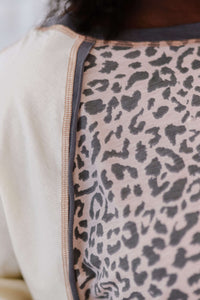 Katelynn Leopard Baseball Tee