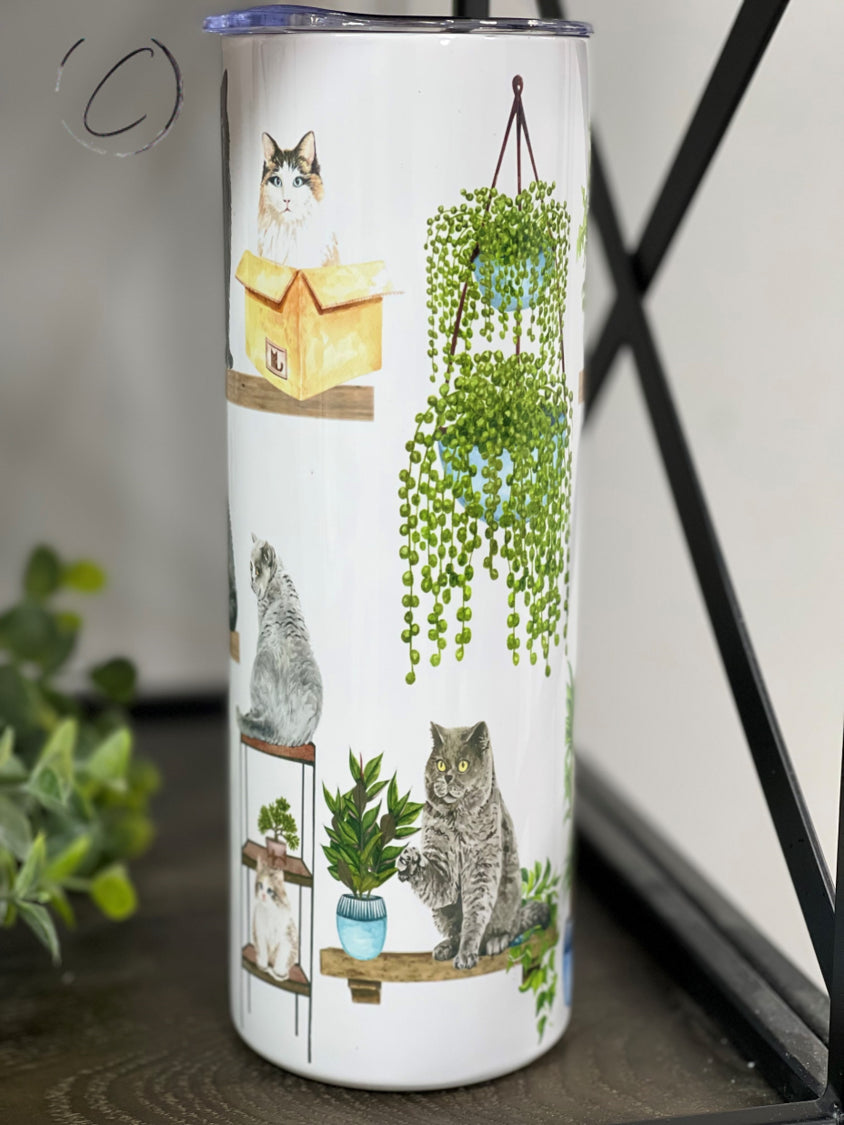 PREORDER: Crazy Cat Lady 20oz Skinny Tumbler