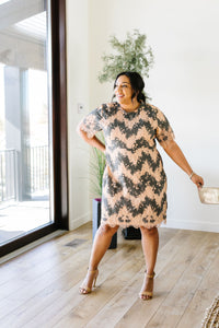 Chevron Lace Dress