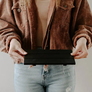 PREORDER: Rectangular Wood Tray Black