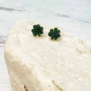 PREORDER: Druzy Clover Stud Earrings