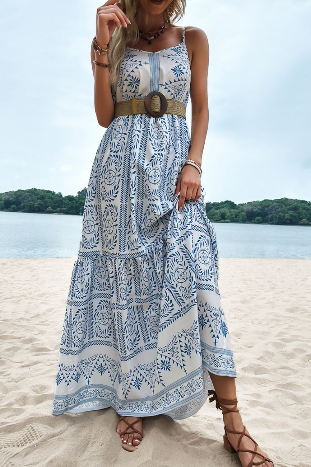 Alessandra Bohemian Spaghetti Strap Maxi Dress **WORTH THE WAIT**