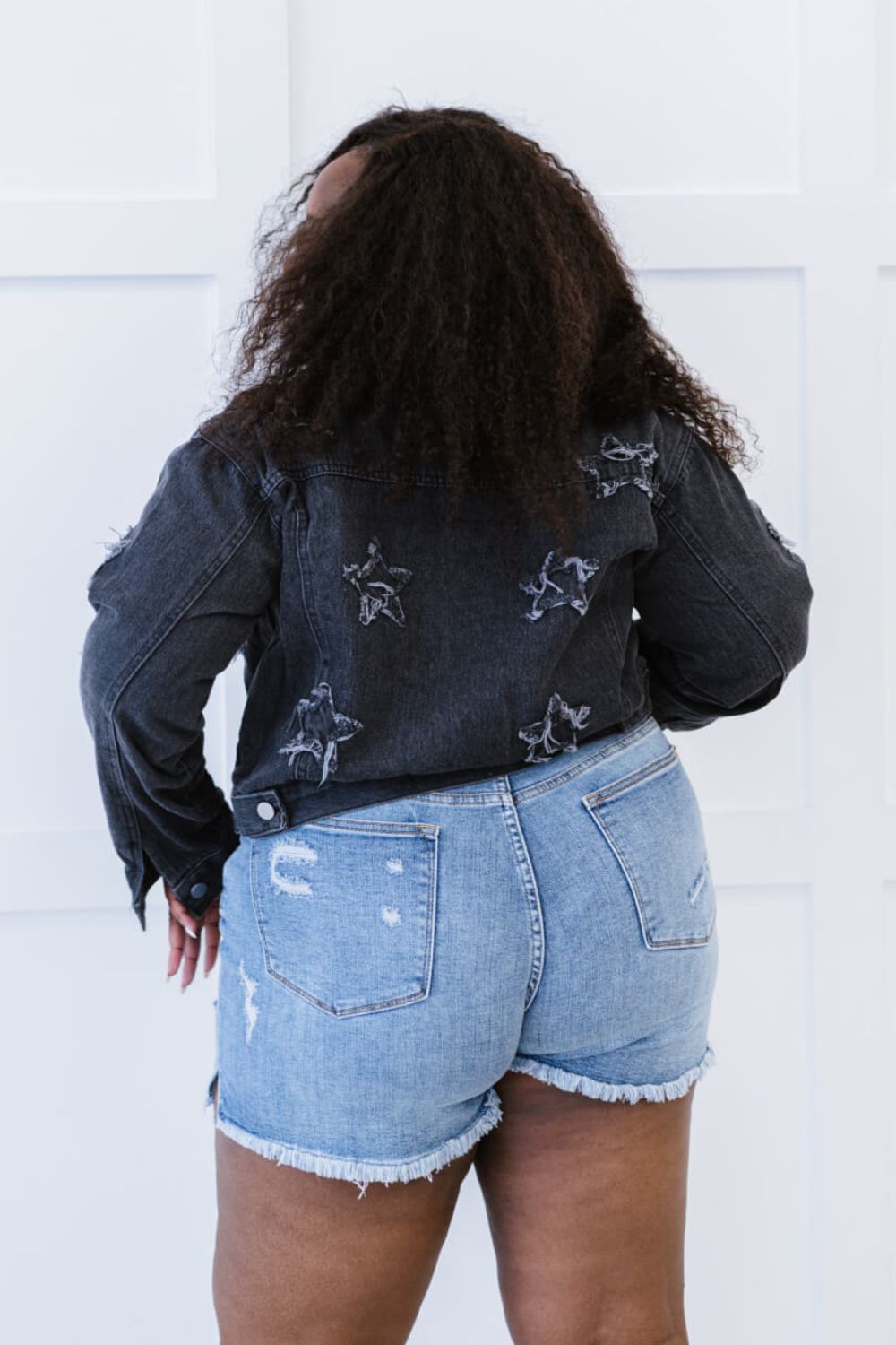 Joanie Cropped Denim Jacket