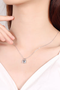 .3 Carat Moissanite Lock Pendant Necklace