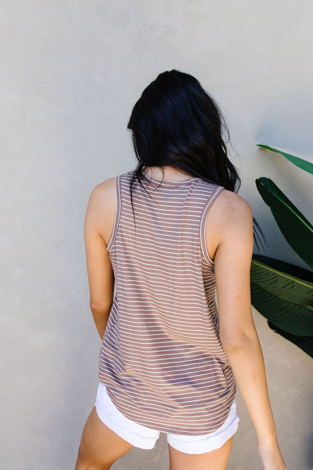 Give Me A Mocha Striped Tank