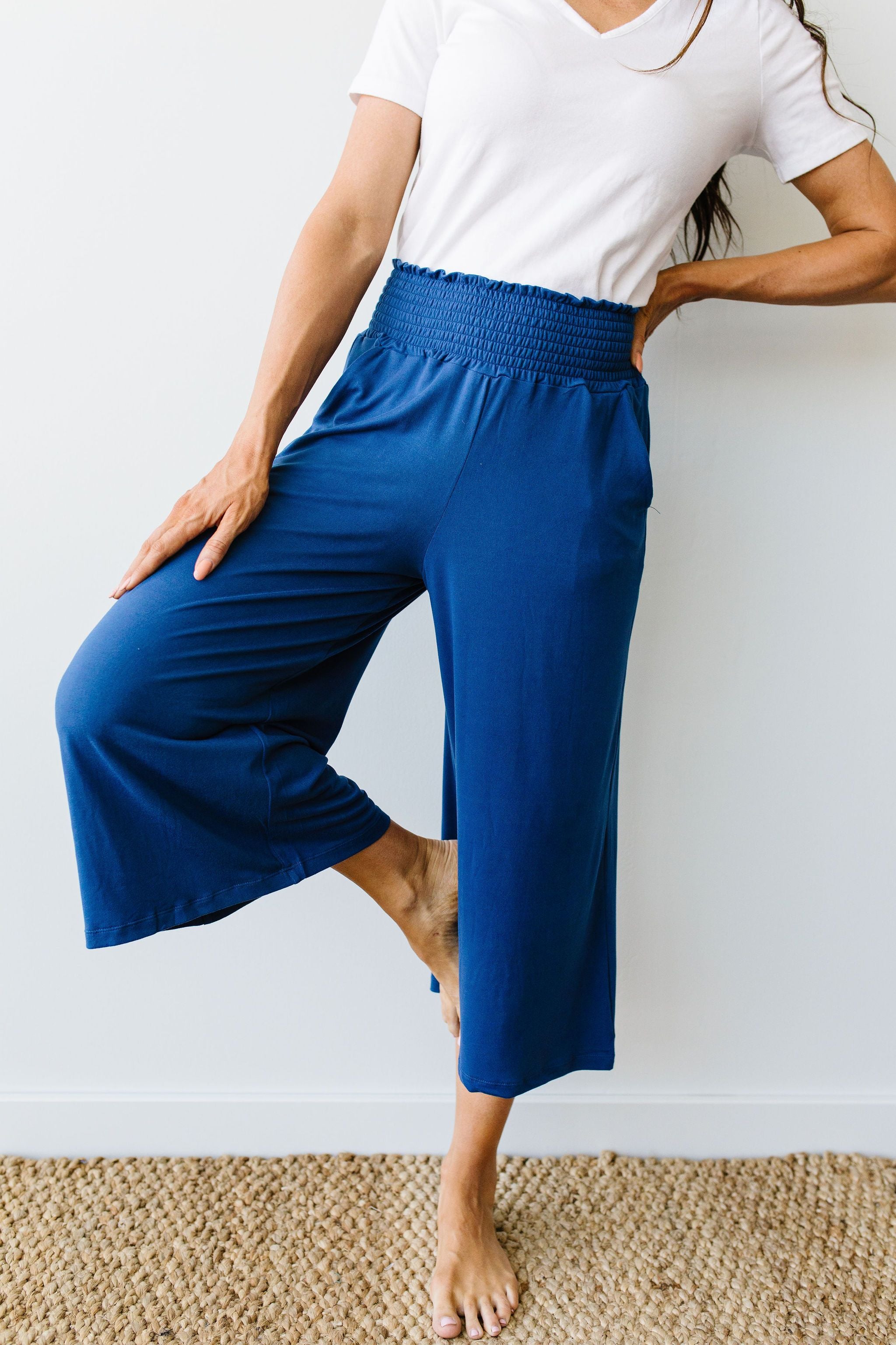 Go Get 'Em Gaucho Pants In Navy