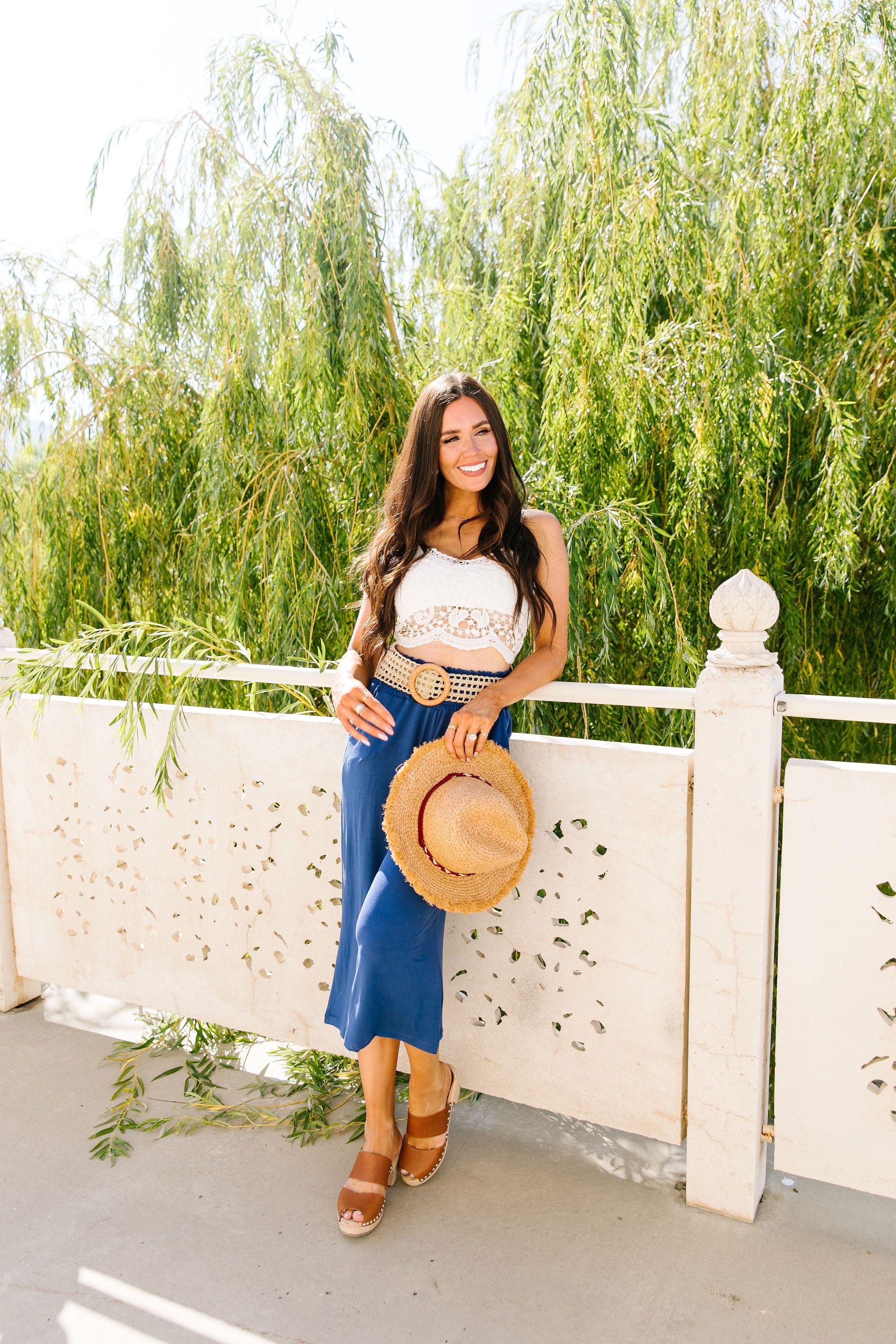 Go Get 'Em Gaucho Pants In Navy