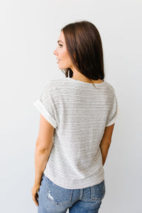 Heathered Stripes Top