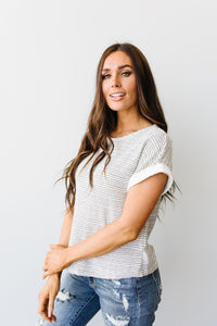 Heathered Stripes Top