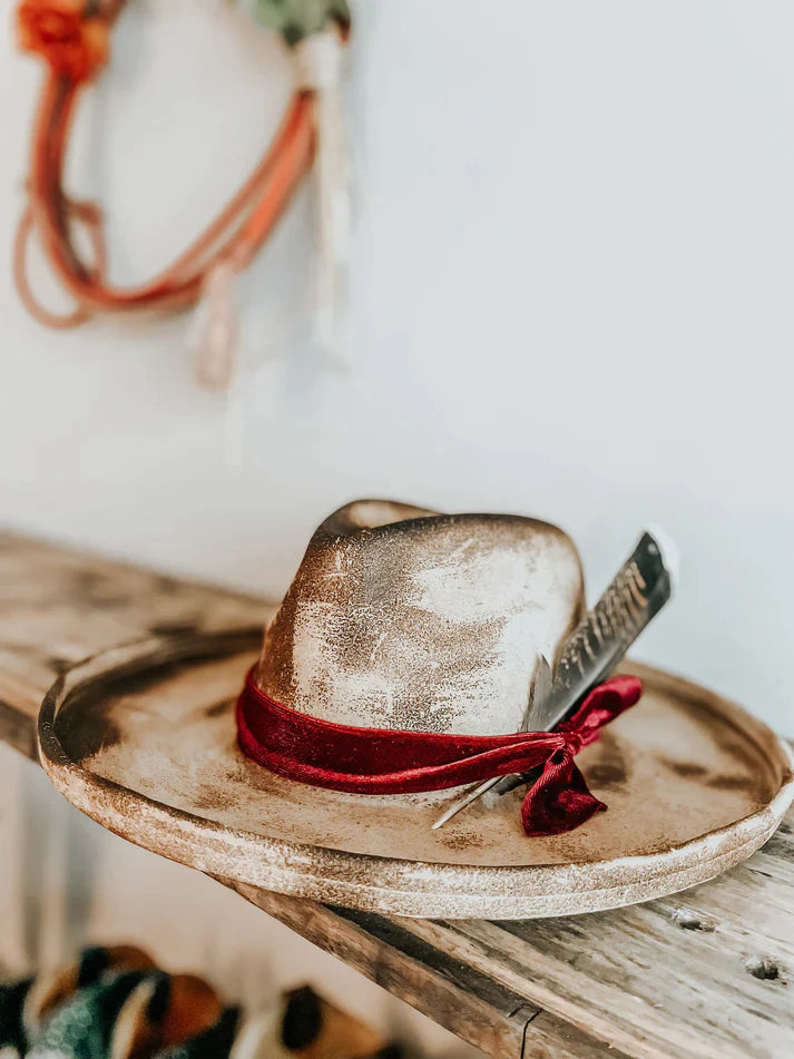 PREORDER: Scarlet Distressed Fedora