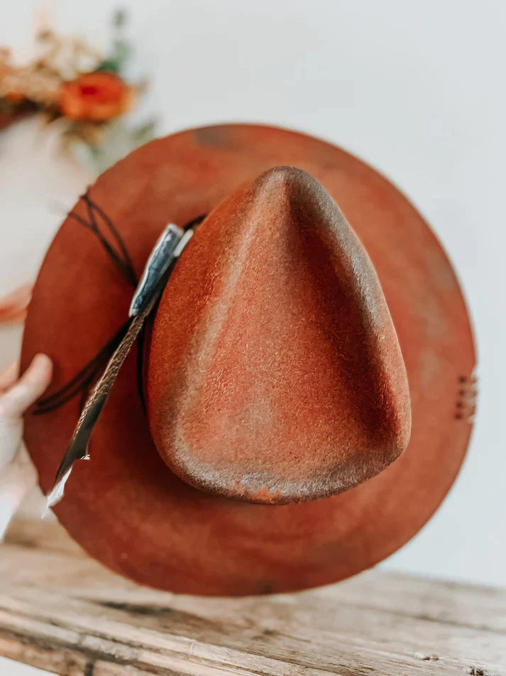 PREORDER: Queen of Hearts Distressed Fedora