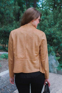 PREORDER: Dylan Suede Jacket in Camel