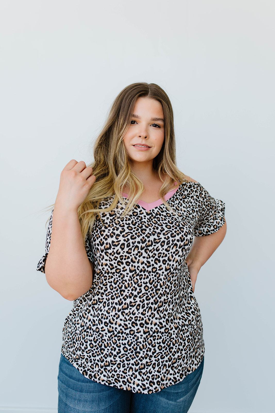 Kitty Cat Cold Shoulder Top