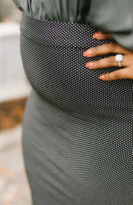 Tiny Dots Pencil Skirt